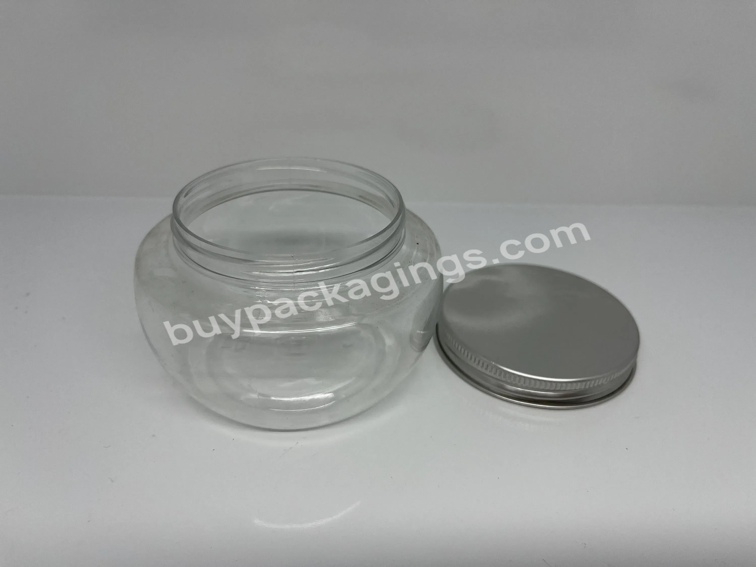 270ml Wholesale Plastic Jar With Aluminum Cap House Hold Storage Jar Sugar Chocolate Jar