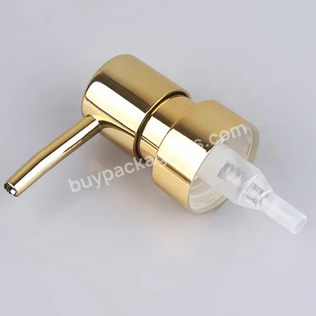 28/400 Silver Rose Gold Lotion Pump Hand Cleanser Shampoo Electroplating Gold Liquid Soap Dispenser Sprayer