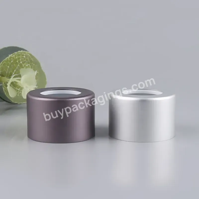 28/410 24/410 Custom Log Sealing Type Non Spill Perfume Cosmetic Bottles Aluminum Cap For Glass Jar