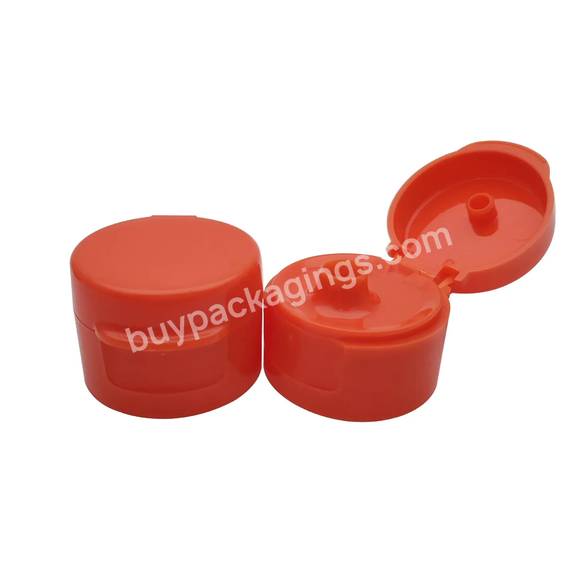 28/410 28mm Red Plastic Pp Flip Top Cap Lid With Large Orifice For Soy Sauce Bottle Olive Oil Bottle Caps