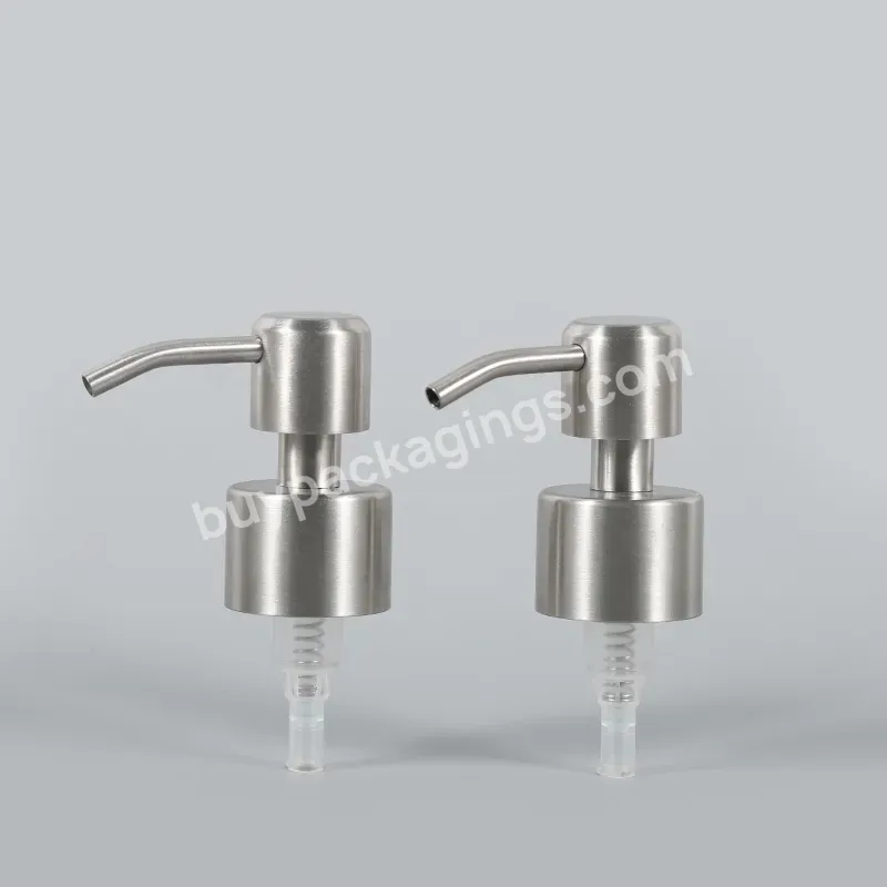 28/410 Sus304 Stainless Steel Silver Soap Dispenser Lotion Pump For Hand Wash Bottle Packaging