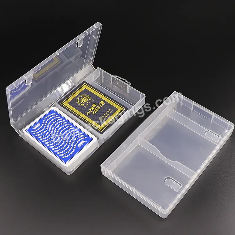 28mm Super Clear Double 2 Grid Playing Card Case Plastic Container Poker For Pokemon Cards Deck Box - Buy 2 Grid Playing Card Plastic Container,Playing Card Case,Poker Tuck Boxes.