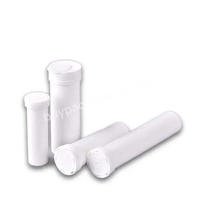 29*145mm Effervescent Tablet Vitamin C Tablet Tube With Desiccant Stopper Plastic Straight Effervescent Tablet Bottle