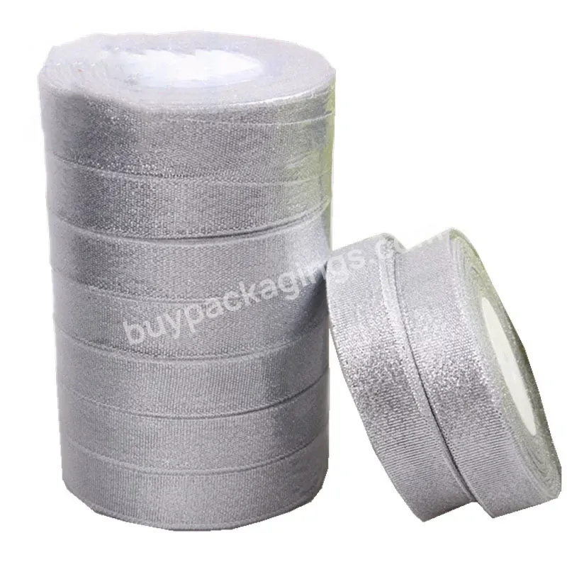 2cm Custom Printed Ribbon Cake Packaging Satin Ribbon Double Face Metal Silver Recycled Polyester Ribbon - Buy Double Face Satin Ribbon,Recycled Polyester Ribbon,Customized Ribbon.