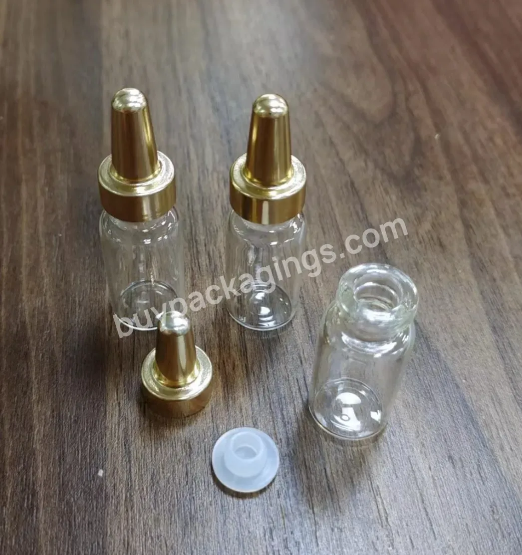 2ml 3ml 4ml Electroplated Small Gold Bottle Cosmetics Esse Powder Bottle Electroplated Gol