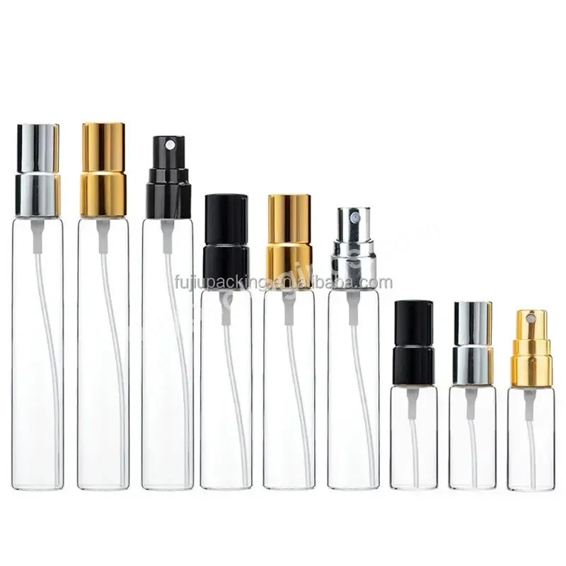 2ml 3ml 5ml 10ml Light Luxury Mini Glass Vials Sample Tester Perfume Glass Mist Spray Bottle With Aluminum Sprayer