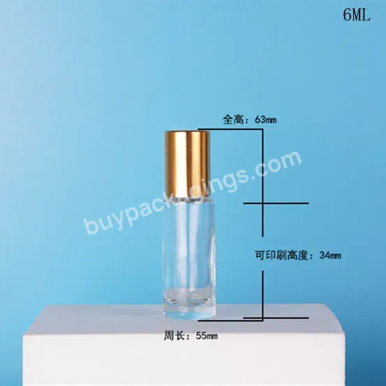 2ml 3ml 5ml 6ml 8ml 10ml 15ml Transparent Amber Roll On Bottles