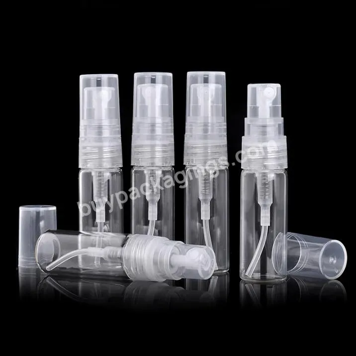 2ml 3ml 5ml Perfume Bottle Clear Glass Essential Spray Bottle Cosmetic Bottles Container