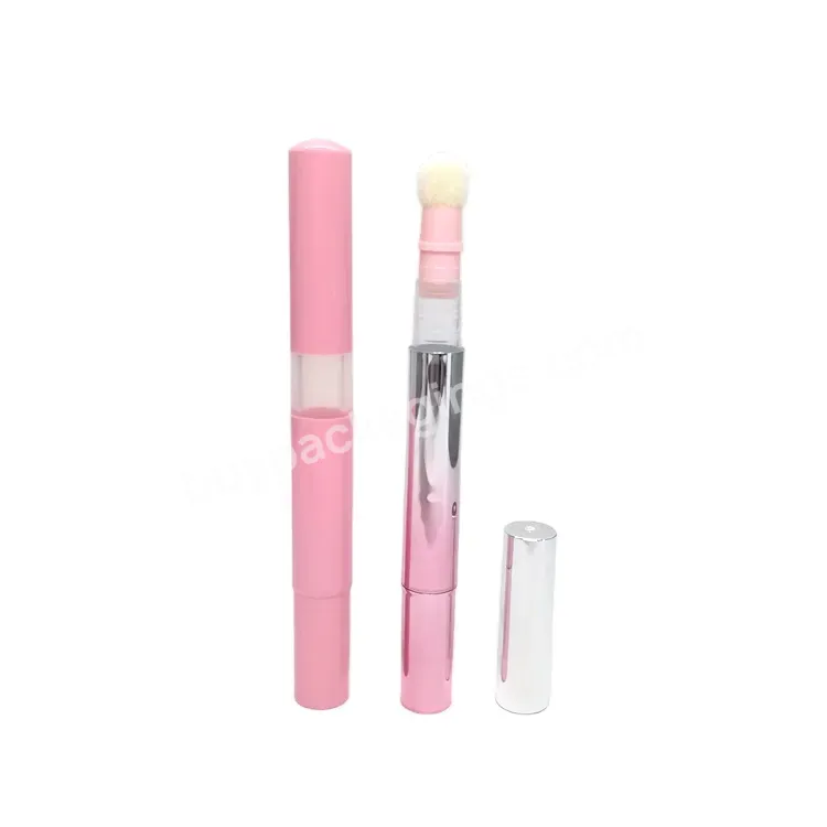 2ml 4ml Plastic Empty Custom Nail Cuticle Oil Packaging Twist Concealer Pen With Brush Sponge Applicator