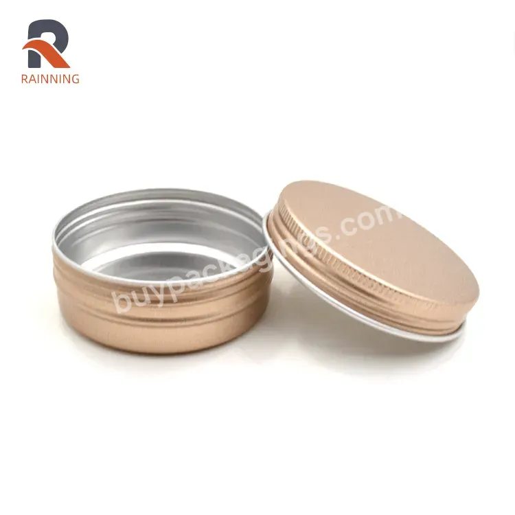 2oz 60ml Aluminum Candle Tins Metal Can With Screw Lid