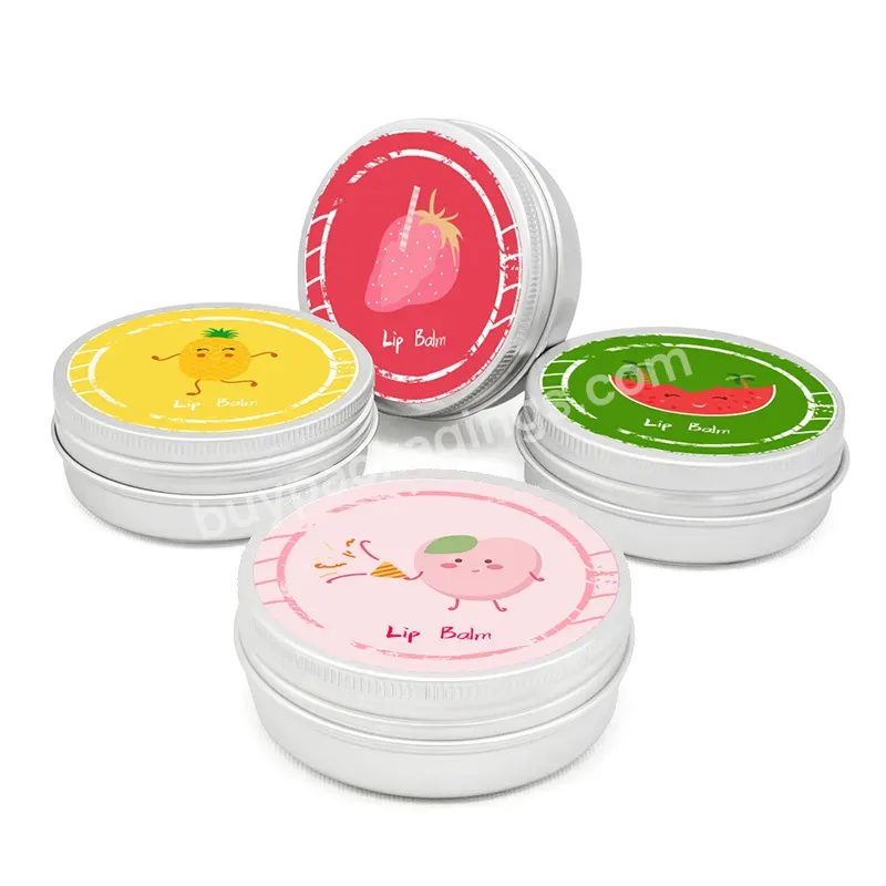 2oz 60ml Screw Top Aluminum Can Round Cosmetic Jar Tin Container For Lip Balm With Competitive Price
