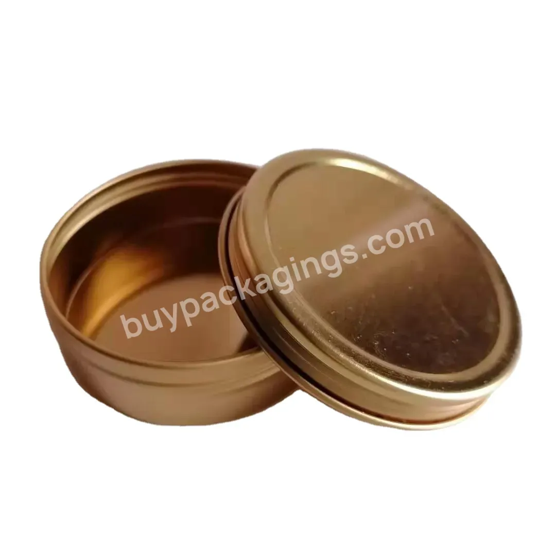 2oz Copper Gold Black Silver Tin With Screw Top Copper Screw Tin For Candle,Pomade,Salve,Cream,2oz Candle Tins