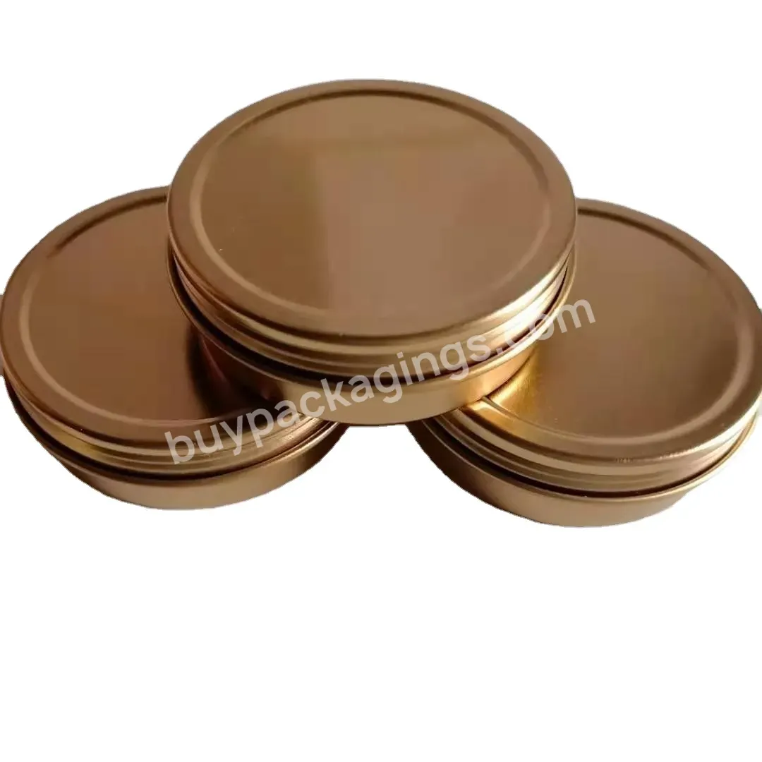 2oz Copper Gold Black Silver Tin With Screw Top Copper Screw Tin For Candle,Pomade,Salve,Cream,2oz Candle Tins