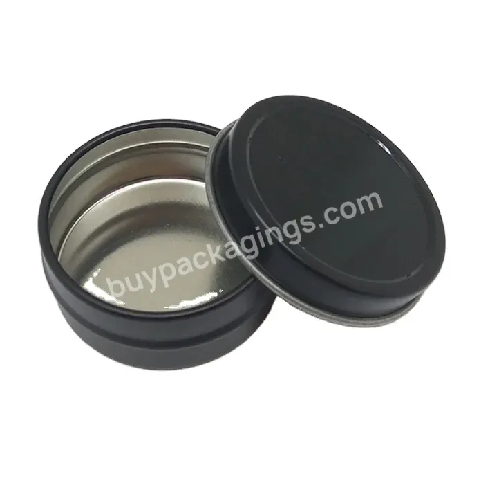 2oz Empty Cosmetic Tin With Flap Lid For Candle Cream Soap Balm Cosmetics