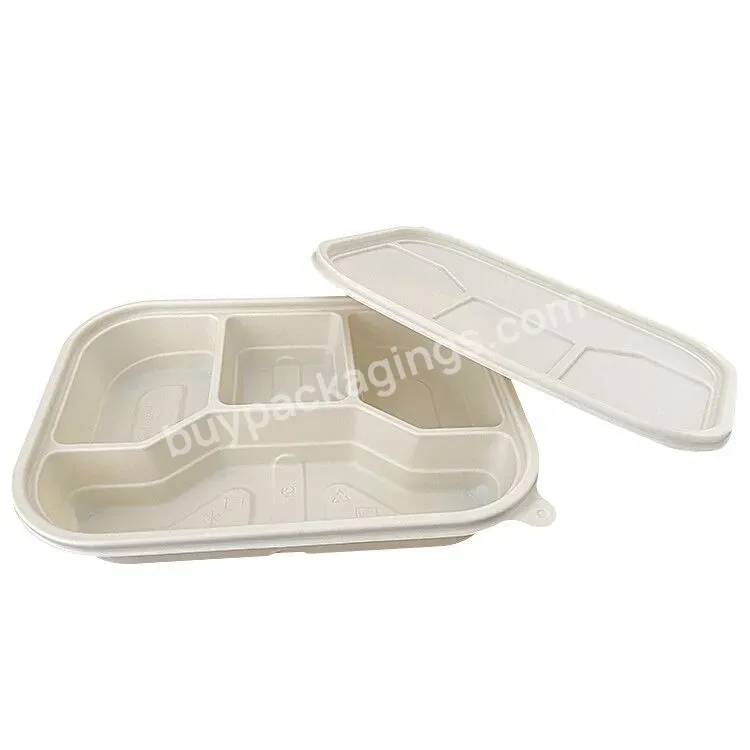 3 4 5 Compartment Eco Friendly Biodegradable Disposable Packaging Cornstarch Corn Starch Takeaway Bento Lunch Box Food Container