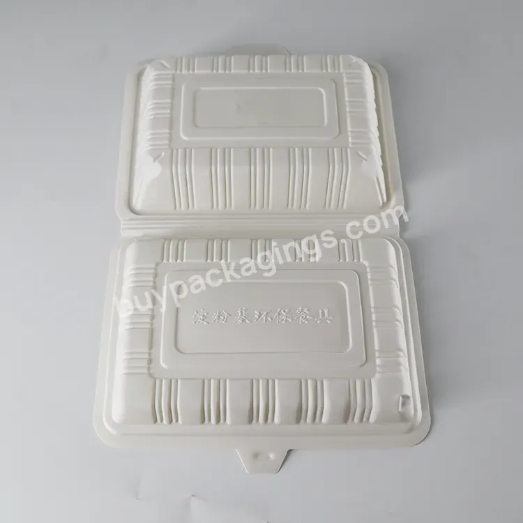 3 4 Compartment Meal Black Clam Shell Disposable Lunch Box For Catering Eco Friendly Food Containers