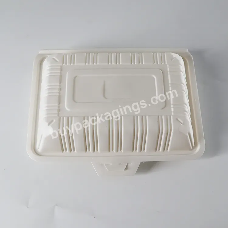 3 4 Compartment Meal Black Clam Shell Disposable Lunch Box For Catering Eco Friendly Food Containers