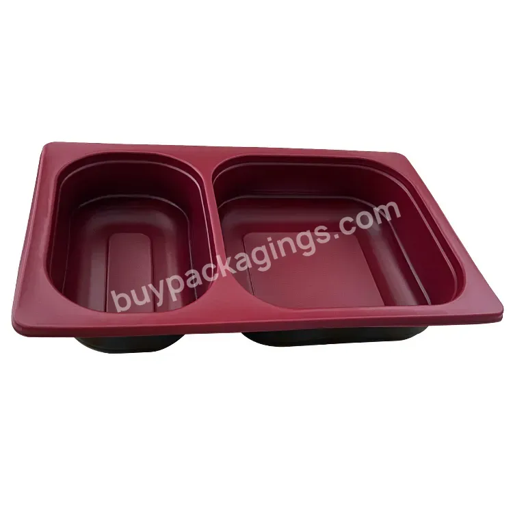 3 Compartment Disposable Pp Plastic Meal Prep Take Away Food Packaging Lunch Box Togo Container