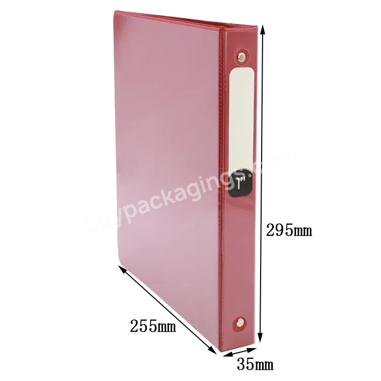 3 Ring Binder A4 File Cover Clipboard Planner Folder File Pocket Holder Storage Paper Document File Folder