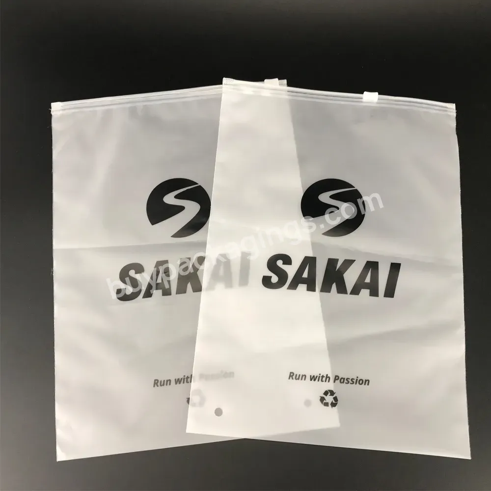3 Side Seal Cosmetic Custom Printed Logo Plastic Clear Matte Zipper Bag