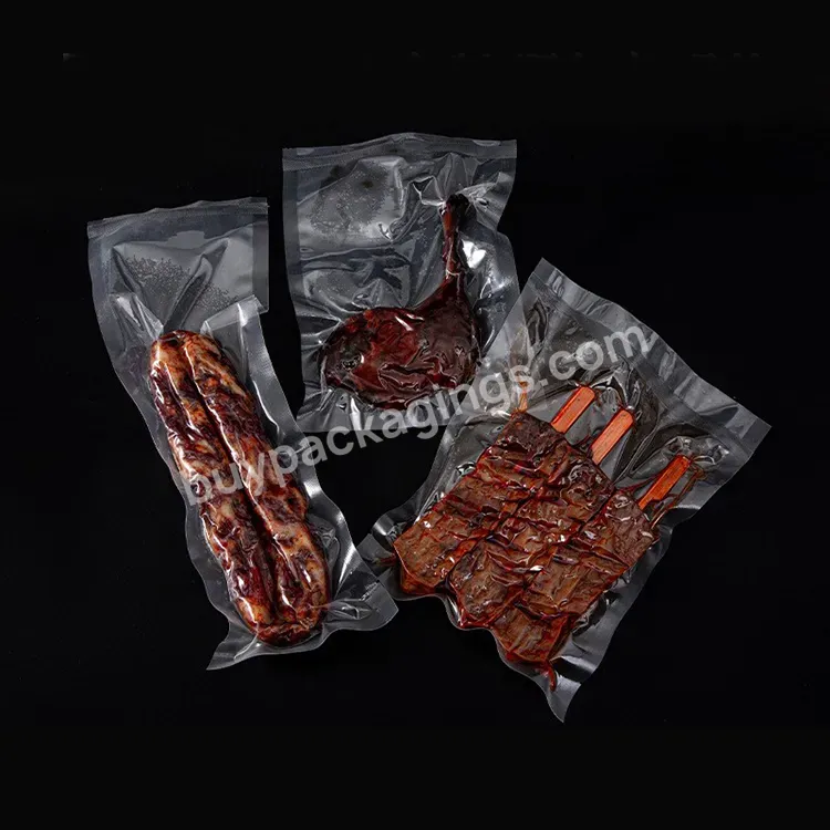 3 Side Sealed Food Vacuum Sealed Transparent Plastic Bags