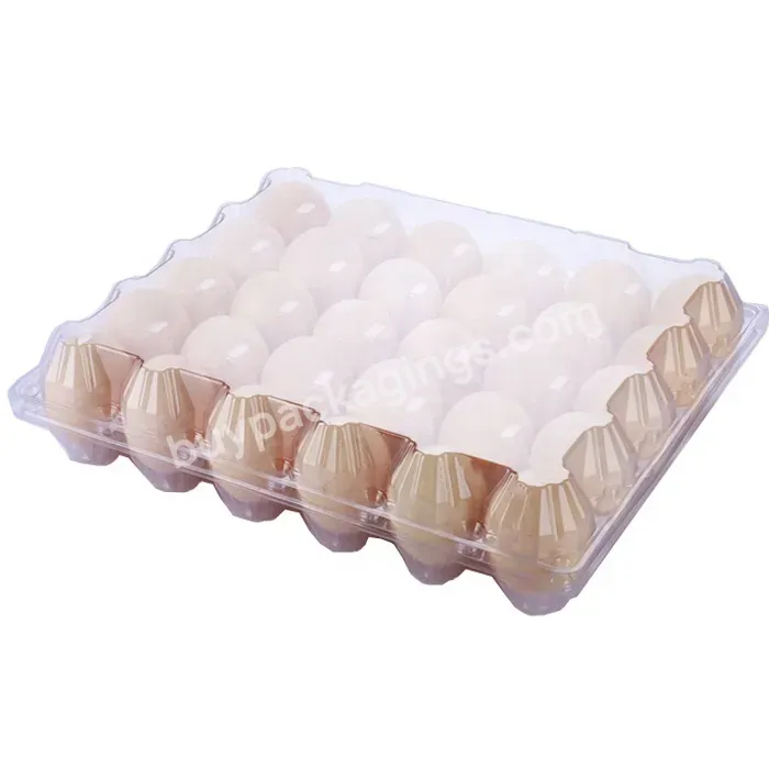 30 Holes Transparent Plastic Egg Tray Packing Blister Egg Holder For Sale