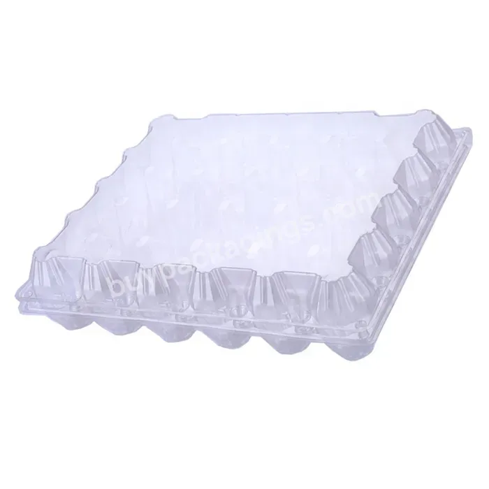 30 Holes Transparent Plastic Egg Tray Packing Blister Egg Holder For Sale