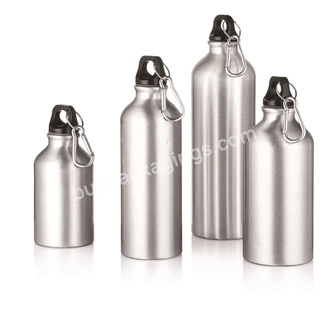 300/350/400/500/600/750/1000ml Food Grade Aluminum Sports Water Drink Bottles With Key Chain