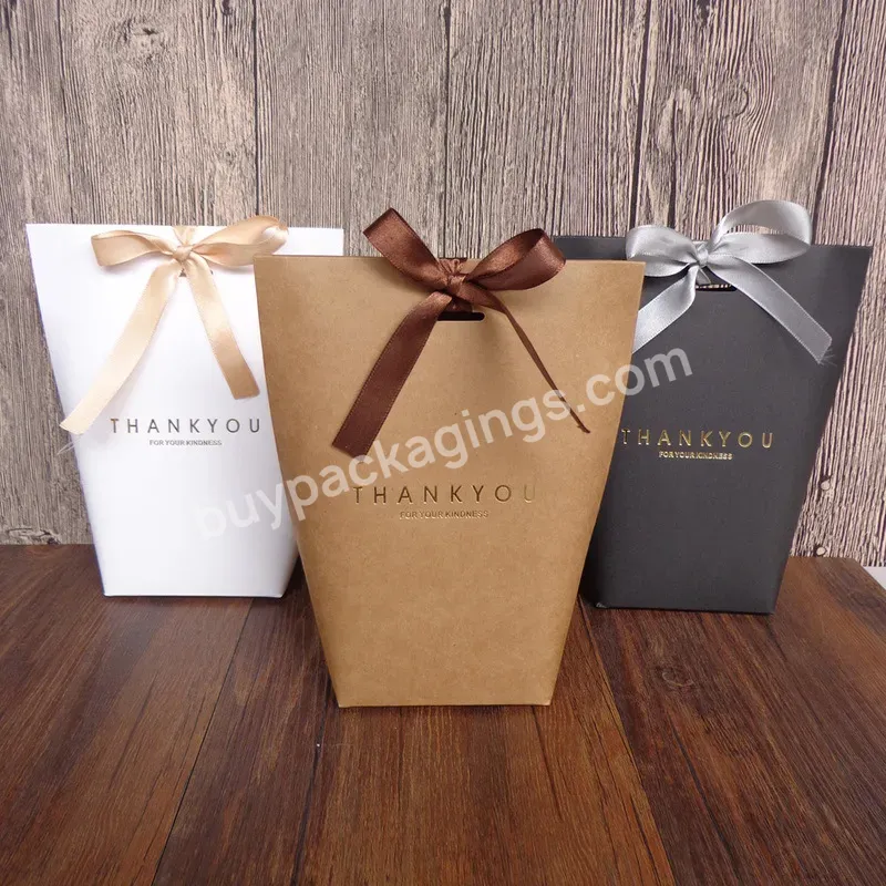 300gsm White Design Sample Private Label Luxury Boutique Jewellery Wedding Goodies Thank You Gift Paper Bags With Your Own Logo