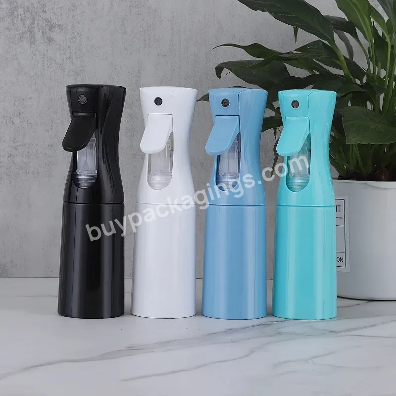 300ml 200ml 500ml Toner Personal Care White Black Round Shape Bottle Pet Skincare Trigger Spray Pump Bottle