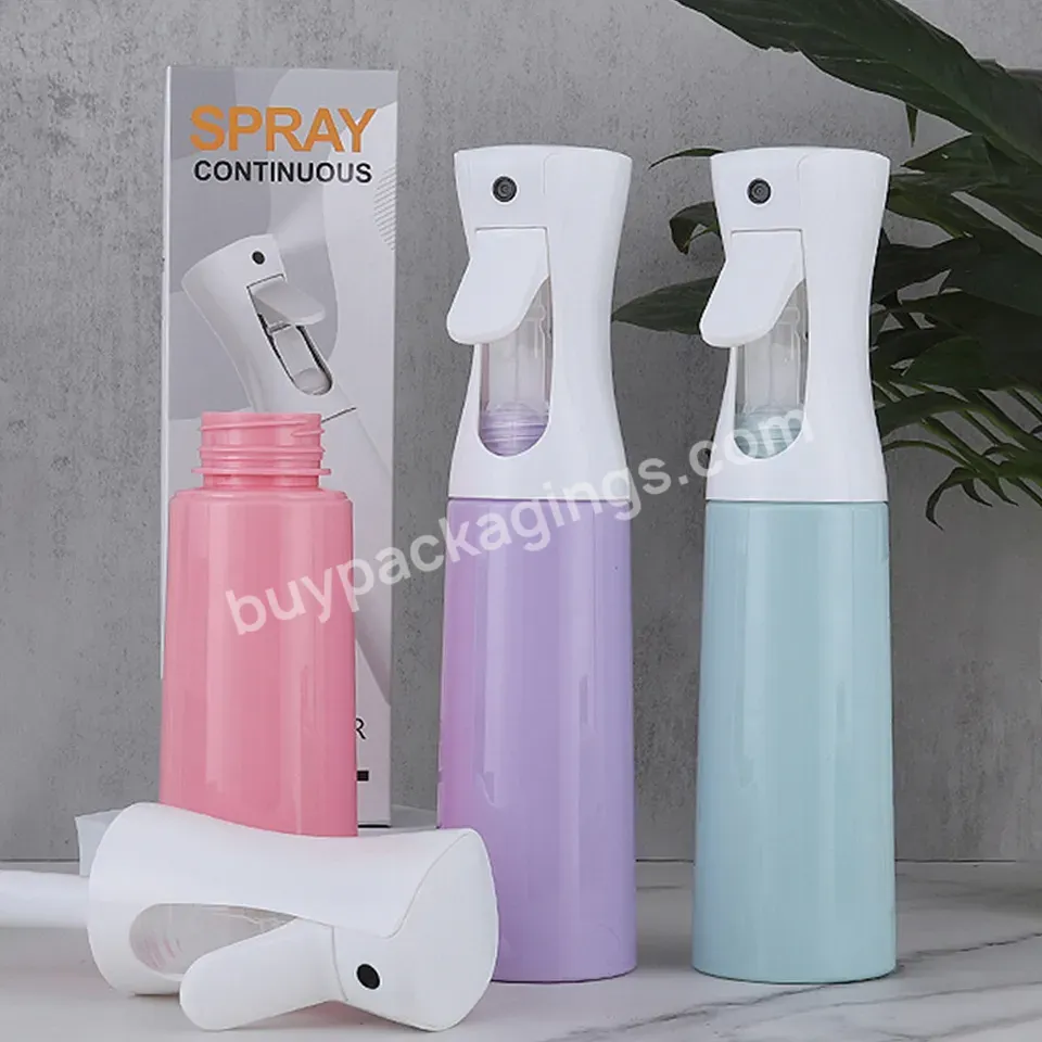 300ml 200ml 500ml Toner Personal Care White Black Round Shape Bottle Pet Skincare Trigger Spray Pump Bottle