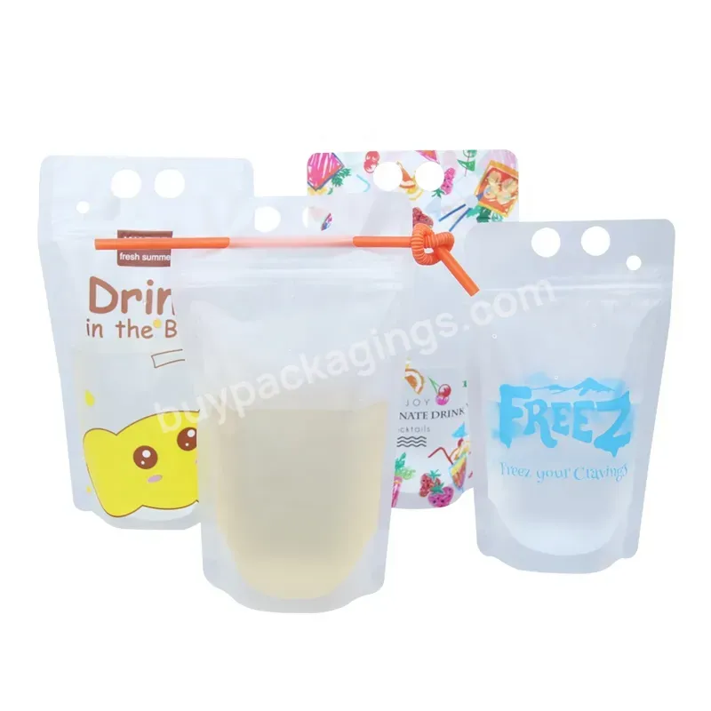 300ml 400ml 500ml Custom Resealable Plastic Chocolate Milk Water Pouch For Juices