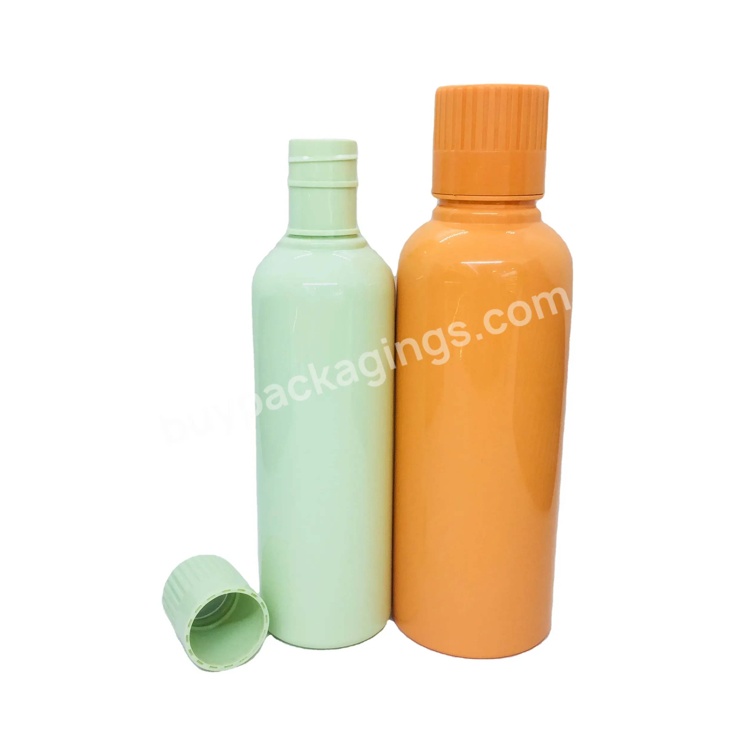 300ml 400ml 500ml Customized White Food Grade Material Plastic Pet Mouthwash Bottle Manufacturer/wholesale