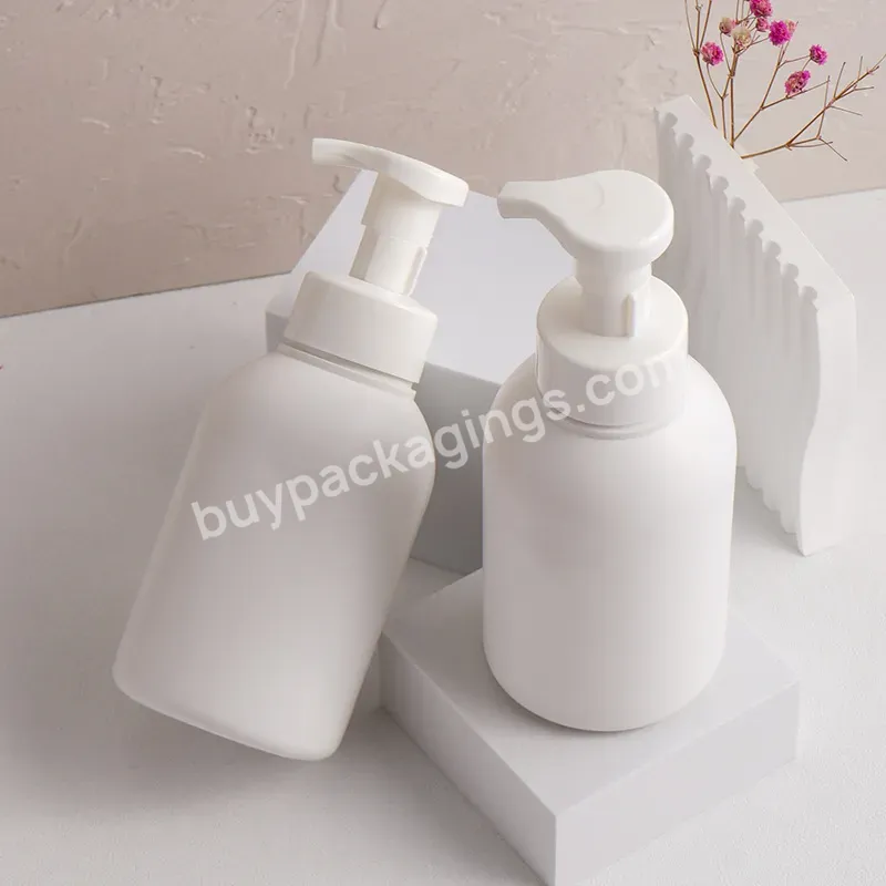 300ml 400ml 500ml High Quality Round Hdpe Plastic Foam Shampoo Personal Care Hand Wash Foam Pump Bottle