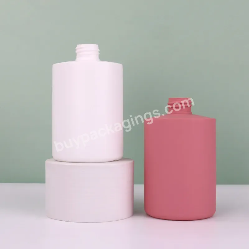 300ml 500ml 700ml Hdpe Cosmetic Packaging Shampoo Lotion Shower Gel Bottle Black Degradable Lotion Bottle