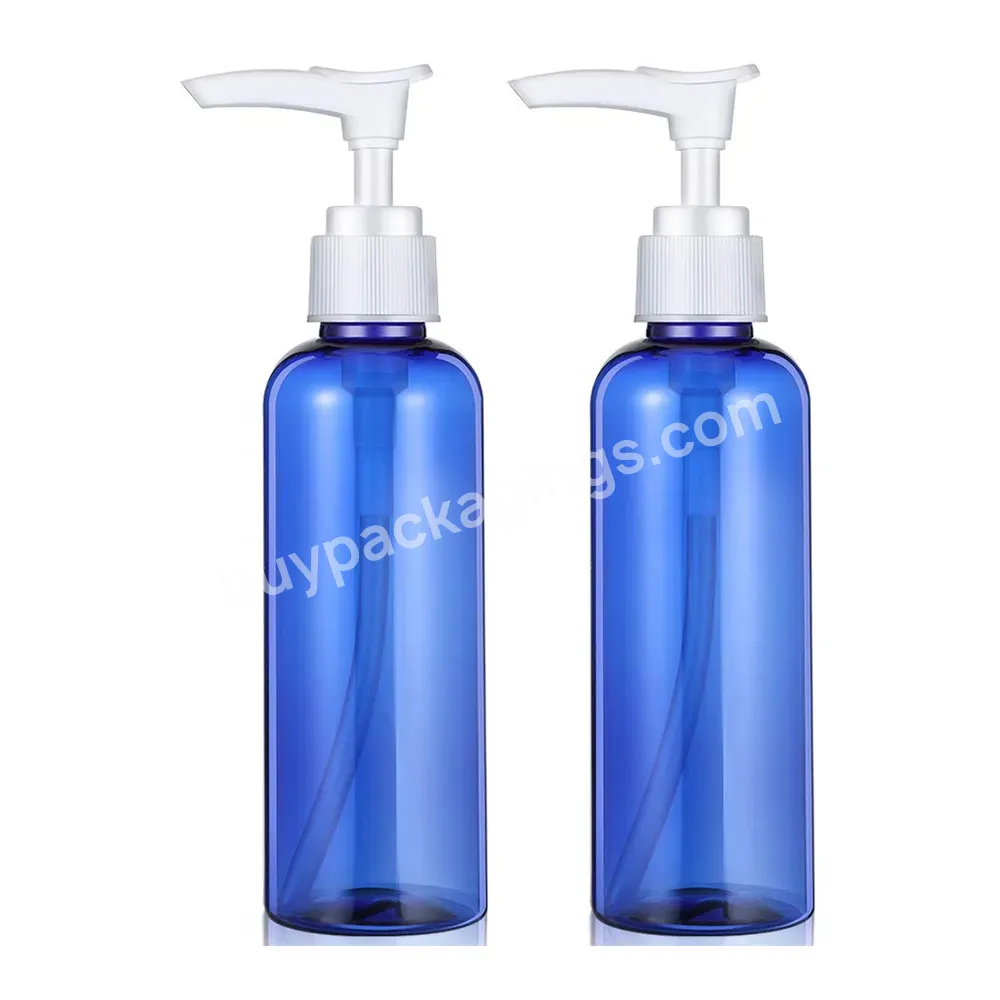 300ml Round Shoulder Skin Care Packaging Pet Transparent Body Lotion Shower Gel Hotel Shampoo Bottle With Lotion Pump