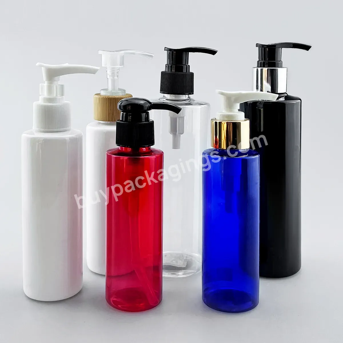 300ml400ml500ml Bayonet Pump Pet Transparent Plastic Body Milk Hydraulic Pump Bottle Shower Bottle