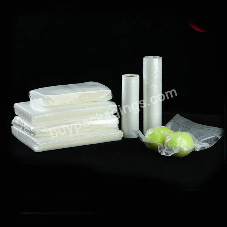 300x400 Nylon Zipper Embossed Food Grade Vacuum Sealer Bag Rolls