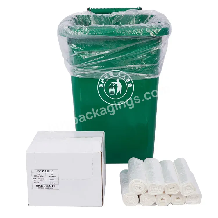 30*37inches Clear Can Liner Trash Bags For Packaging Recyclable 8 Angels Seal Garbage Bags Wholesale