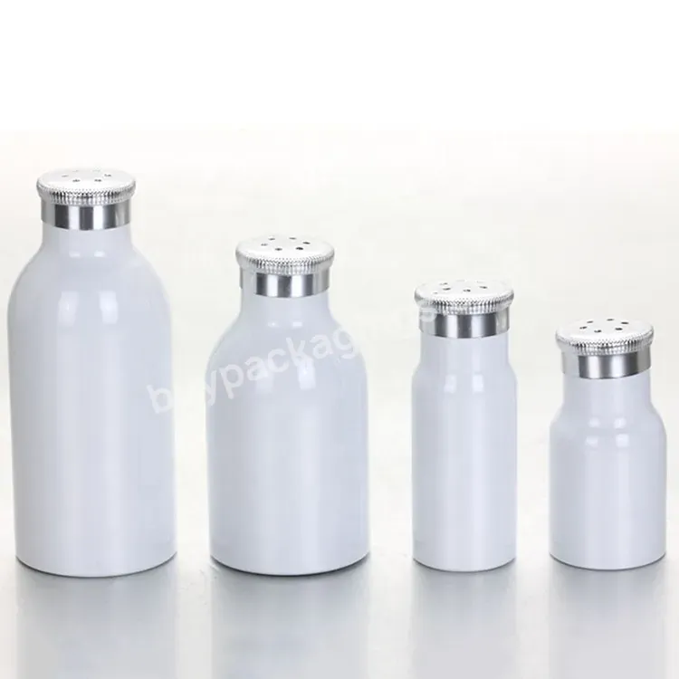 30/50/80/120/160/200g Cosmetic Aluminum Powder Talc Bottle For Seasoning Powder Bottle Packaging