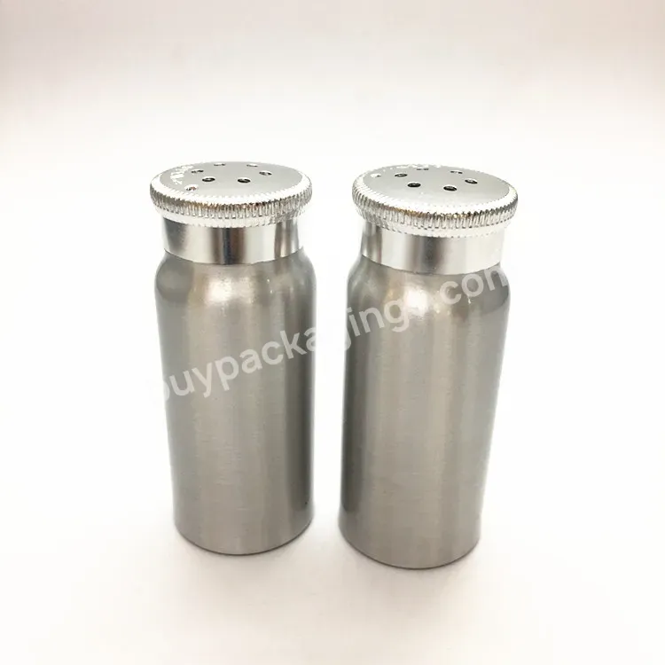 30/50/80/120/160/200g Empty Aluminum Bottle Containers For Talcum Powder With Sifter Top Lid