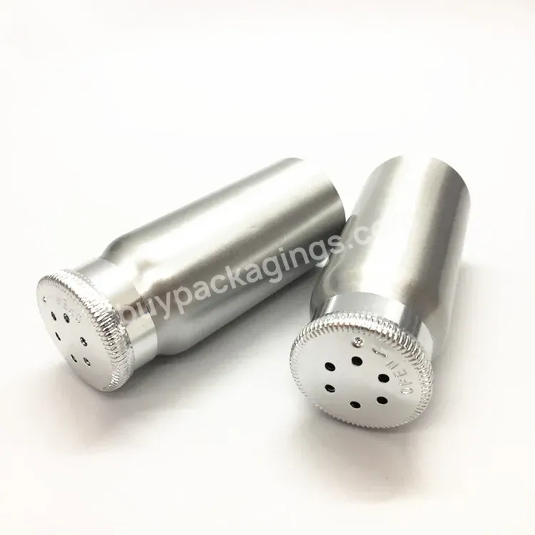 30/50/80/120/160/200g Empty Aluminum Bottles For Talcum Powder Bottles With Shaker Top