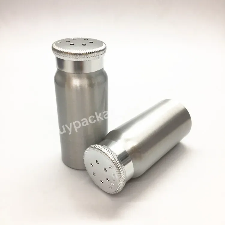 30/50/80/120/160/200g Empty Aluminum Bottles For Talcum Powder Bottles With Shaker Top