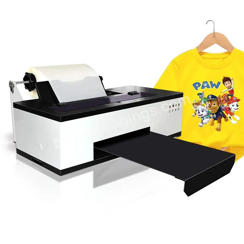 30cm Dtf Printer With L1800 R1390 Print Head Roll To Roll Pet Film Machine For T-shirt Printing