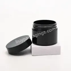 30g 50g 100g Custom Black Pet Plastic Jar Face Hand Cream Skin Care Container Packaging Jars With Lids