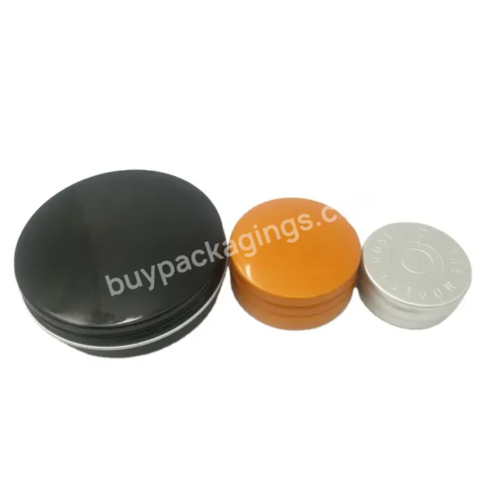 30g 50g 100g Screw Top Metal Containers Aluminum Jar Tin Can With Screw Lids