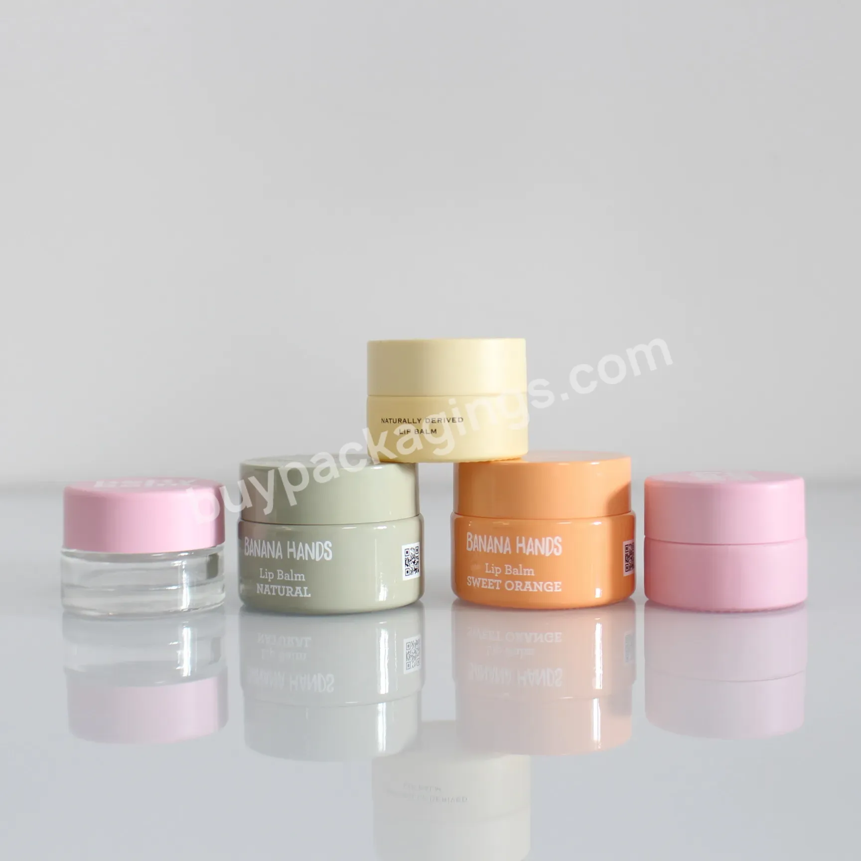 30g 50g 100g Skincare Matte Blue Pink Body Butter Powder Lip Mask Scrub Bath Salts Containers Glass Cream Cosmetic Jars