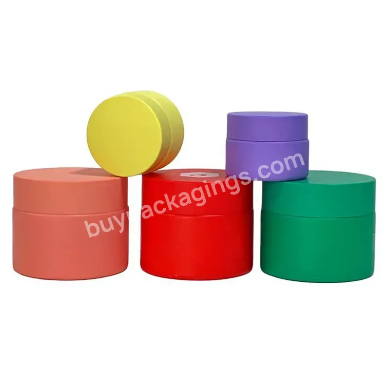 30g 50g 100g Skincare Matte Red Blue Pink Body Butter Powder Lip Mask Scrub Bath Salts Containers Glass Cream Cosmetic Jars