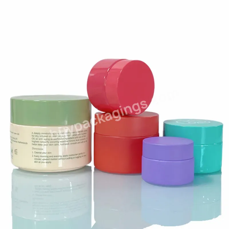 30g 50g 100g Skincare Matte Red Blue Pink Body Butter Powder Lip Mask Scrub Bath Salts Containers Glass Cream Cosmetic Jars - Buy 30ml 50ml 100ml 200ml Customized Colorful Jar Glass Cosmetic Packaging For Cream,Custom Painting Matte Color Glass Jar G