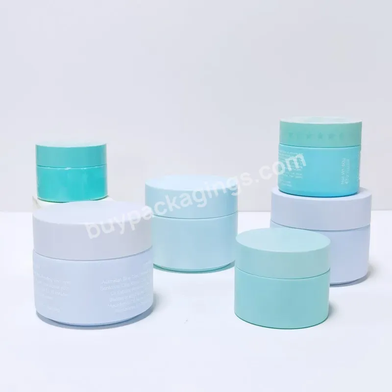 30g 50g 60g 80g Wholesale Customized Skincare Body Face Skincare Colored Glass Cream Jars